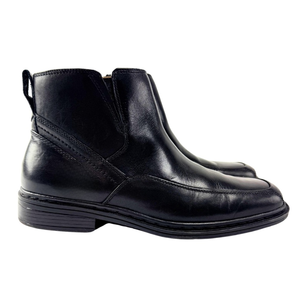 Florsheim Comfortech Midtown‎ Leather Black Zipper Boot Soft Lightweight - 9.5D
